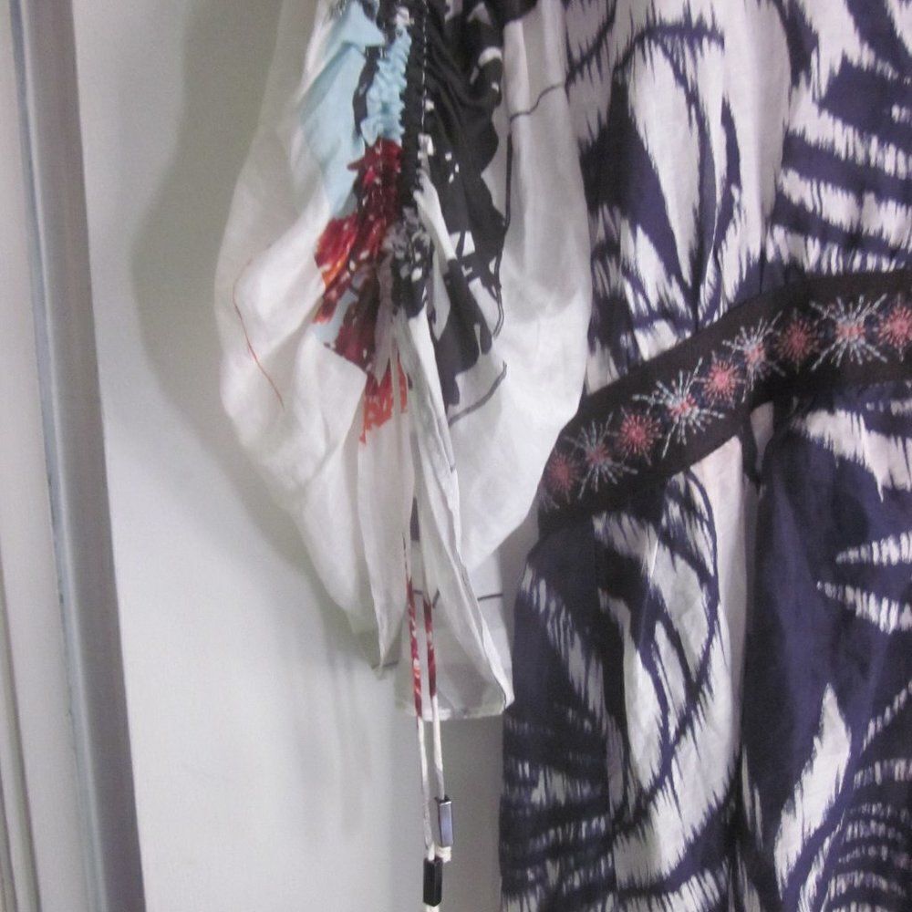 Custo Barcelona Size 3 Lightweight Tunic Mini Dress Swim Coverup Women Size M L - Picture 11 of 14